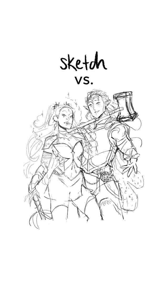 So satisfying 👀
#commissionartist #dndcommission #characterart #charactercommissions #sketchvsfinal #sketchvsfinished