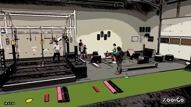 Working hard or having fun? Why not both?!#ninjawarrior #ninjatraining #ninjagym #valparaisoindiana