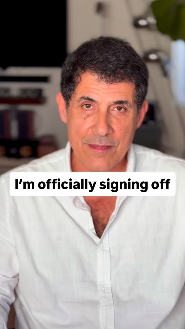 No more content creation for me, I’m officially signing off. All the best! #jeffseymour #reallifeactor #actingcoach