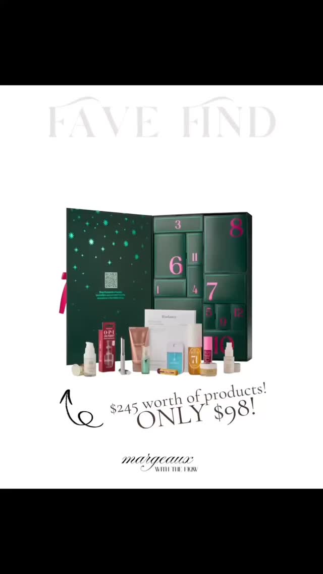 I think I’ve watched one too many CapCut tutorials.
•
Favorite find of the day is this beauty advent calendar from Amazon! $245 with of products for only $98. Perfect gift for the beauty lover in your life, but also to split up and turn into teacher gifts, stocking stuffers, etc.
Comment SHOP below to receive a DM with the link to this post on my LTK ⬇ https://liketk.it/5rx4W #ltkseasonal #ltkbeauty #beautyfavorites #stockingstuffers #christmasshopping #amazonfinds