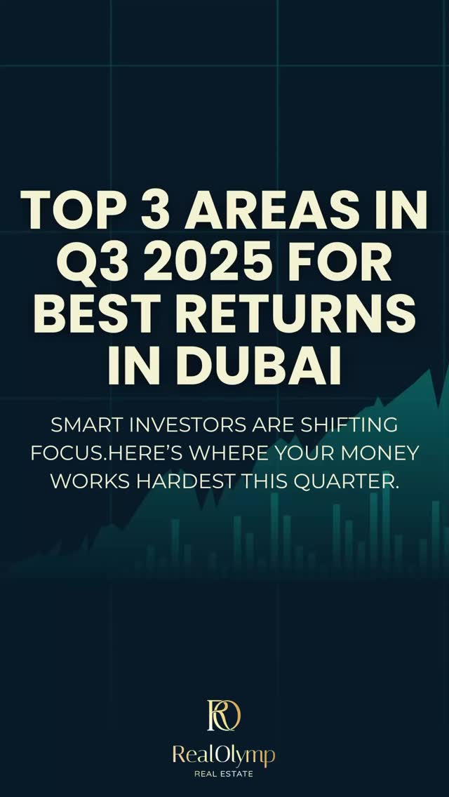 Wondering where to invest in Dubai real estate in Q4 2025? Here are the top 3 areas delivering the best returns: Jumeirah Village Circle (JVC), Dubai South, and Town Square/Al Furjan.
From affordable off-plan apartments to family-friendly 2–3BR homes, these communities offer strong rental demand, steady occupancy, and ROI of 6–8%. Perfect for investors seeking growth, steady cash flow, or long-term value.
DM us today to explore available listings and make your next smart investment!#dubairealestate #propertyinvestment