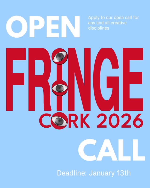 We’re back — APPLY NOW!
Apply on our website www.corkfringe.com. Link in our bio.
