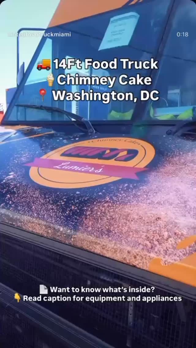 Our Chimney cake truck has arrived!✨ Starting next week we will be parking next to @flavorhivetruck in Virginia! Get ready to come check us out🍓🍫🍦 5928 Richmond Hwy, Alexandria VA 22303