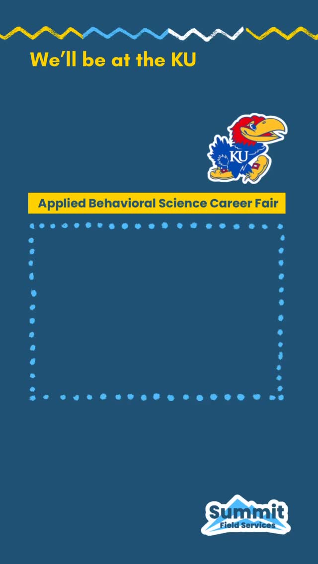 We’re heading to Lawrence!
Our field team will be at the Applied Behavioral Science Career Fair at the University of Kansas on Thursday, October 30, from 10:00 a.m. – 3:00 p.m.
If you’re passionate about making a difference and ready to start your career in ABA, stop by our table at the Dole Human Development Center (4th Floor Atrium) — we’d love to meet you!
#KU #CareerFair #NowHiring #KansasCityABA #WichitaABA #InHomeABA #SummitFieldTeam #summitbehavioralservices #kansascity #wichita #wichitakansas #neurodiversity #autismsupport #aba #kansascityjobs #appliedbehavioranalysis #behavioranalysis #ABATherapy #BehavioralServices