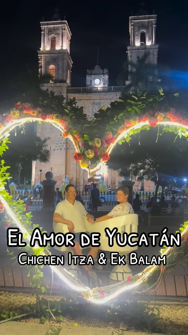 A Washington DC couple falling in love with Yucatan, one of the most culturally rich states in all of Mexico, today visited Ek Balam as well as Chichen Itza. This way they could see the best most celebrated architecture and also the very greatest sculptures in the Mayan world thanks to a leader over 1,200 years ago who was a passionate patron of the arts. Not only that they could go into rooms, climb a pyramid and see pyramids on the horizon across the Yucatan landscape. A wow day! #mexico #cancun #ekbalam #mayans #privatetour