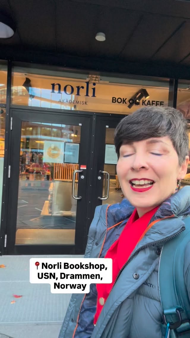 First time seeing my book in a shop!! Day 1 in Norway, exploring my book Body Questions in Practice through an experiential workshop with professionals from the Norwegian Dance Therapy Association. So wonderful to reflect, play and engage through the body!
Tomorrow we welcome the students from the dance for health promotion @usn.no . Can’t wait! Amazing first day!
#booklaunch #bodyquestions #danceforhealth #decisionmaking #movement #workshop #artsinhealth #dancemovementtherapy #dancemovement #newbook #bookshop
@routledgebooks @norli_papirbredden @norliccdrammen