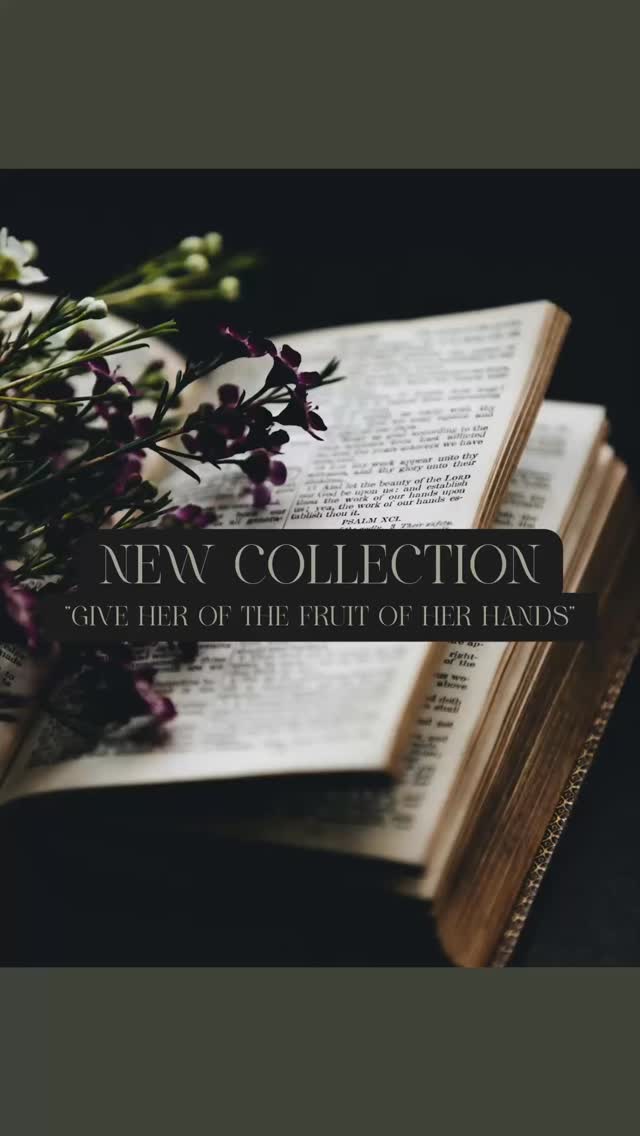 “Her hands build.
Her faith abides.
Her heart blooms where the world fades.”
A collection devoted to sacred womanhood — to creating, nurturing, and worshiping through the quiet work of our days.
#HerHandsBuildTheKingdom #Abide #TheFlowerFades #SaltedFig