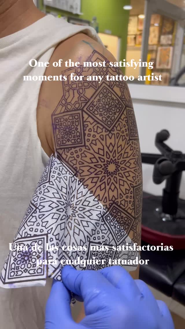 I don’t know if every tattoo artist feels the same,
but removing the stencil and seeing that clean design on skin…
man, that’s another level of satisfaction 🔥
📍 #tattoolife #tattooartist #blackworktattoo #satisfyingvideo #tattooart