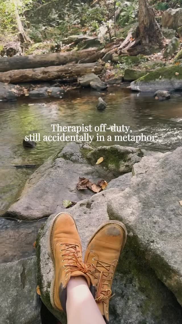 You try to take a day off, and suddenly the river’s teaching you about change, patience, and the illusion of control.
It’s funny how meaning sneaks up when you’re not asking for it — a quiet reminder that reflection isn’t something we schedule; it’s something that happens when we finally stop trying so hard.
Even off the clock, the themes show up: flow, resistance, the in-between.
Guess some metaphors just follow you home.
———
#AuthenticallyLivingPsychology #newjersey #newjerseytherapist #mindfulliving #mindfulnesspractice
*Instagram posts are not a substitute for therapy/mental health services or a continuation of care. These posts and activities are for informational purposes only. If you participate in any activities, it is your choice to do so and the practice is not held liable for any risk associated with these activities. You engage in the activities at your own risk. Liking, commenting tagging or sharing can limit confidentiality.
