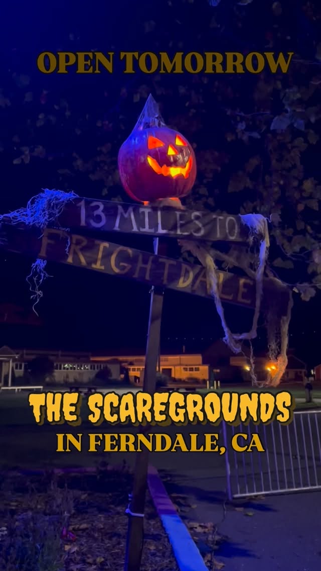 The time is finally upon us. The Scaregrounds gates open at 6:30pm tomorrow evening for the first frightful night of the year 🕸️
Get tickets online at www.screamatoriumhaunt.com/tickets 🦇
#screamatorium #scaregrounds #spooktacular #ferndalefrightfullyfun #frightdale #visitnorcal #shoplocal #halloween #humboldtcounty #hauntedhouse #humboldtcountyfair #norcalevents #hauntedmaze #norcal #visithumboldt #norcaltravel #visitferndale #ferndale #localbusiness