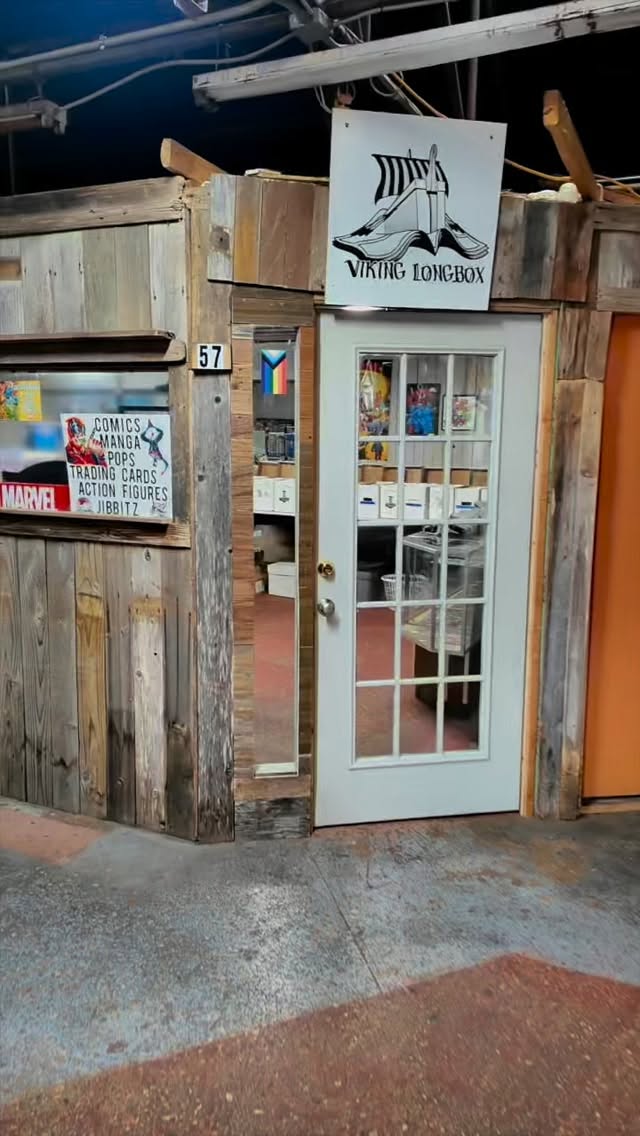 Bigger space means bigger inventory 👀 Congrats to @thevikinglongbox on their successful storefront! The results speak for themselves. Checkout their upgraded space at booth 57, straight ahead from the main entrance, for a comic book collector’s playground 💥