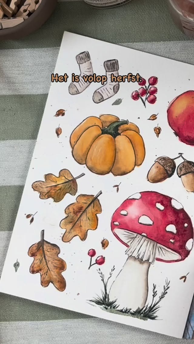 Teken jij met mij mee?
Reageer met herfst en ontvang een linkje om gelijk aan de slag te gaan met deze gratis mini cursus🍂
#creatief #tekenen #sketchbook #sketchjournaling #kleuren #aquarel #watercolor #herfst