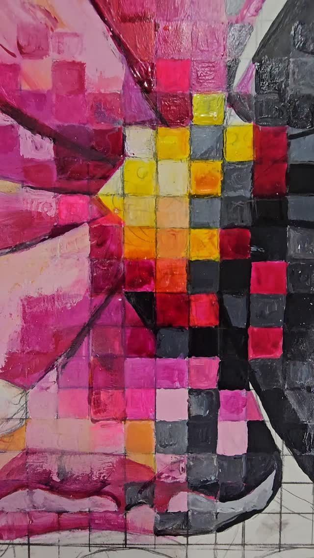 "Unification" is a complex piece! Slowly but surely, my first brain anatomical artwork is making headway 😉🤭
.
.
.
.
.
.
.
.
#laineswansonart #flowerpainting #pixelated #brainart #braindrawing #mixedmediaart #femaleartist #anatomyartist #wippainting #artinprogress