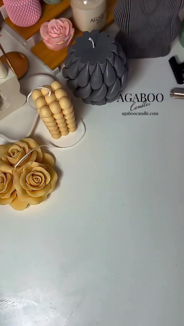 Candles, molds, materials are here - agaboocandle.com Worldwide shipping!