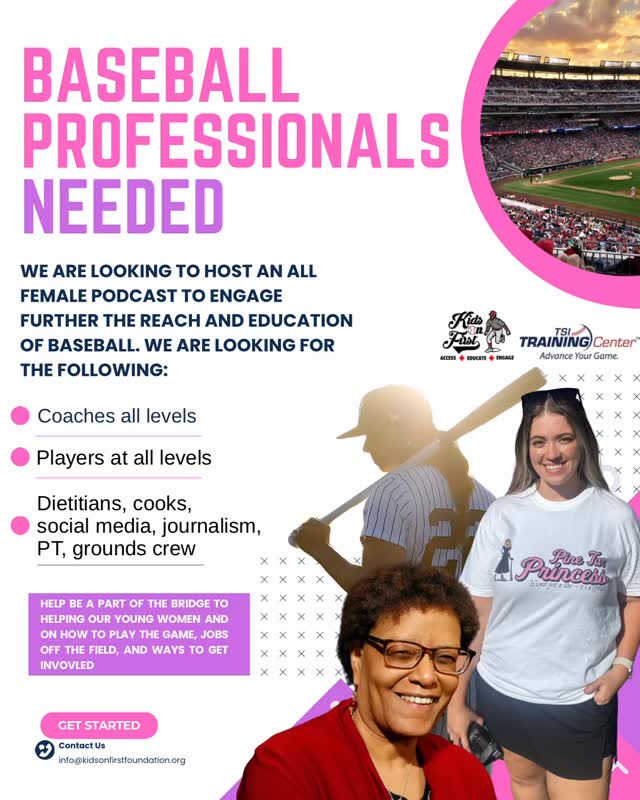Are you ready to make an impact? With organizations like the WPBL and the Bananas, we are finally seeing a rise in women in baseball in all forms. On the field, off the field, in the front office and behind the scenes. We have two eager young women from our intern workforce program that are learning about baseball, working in it, podcasting and advocacy!
Join us in growing the world of women’s baseball!!!!