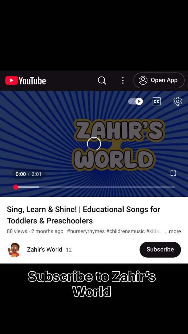 A sing-along that celebrates our kiddos with autism? Say less. From homes to schools and daycares, I see this song everywhere! Because our children can do anything they put their minds to. 🌈 Subscribe to Zahir’s World on YouTube + help us spread the love.