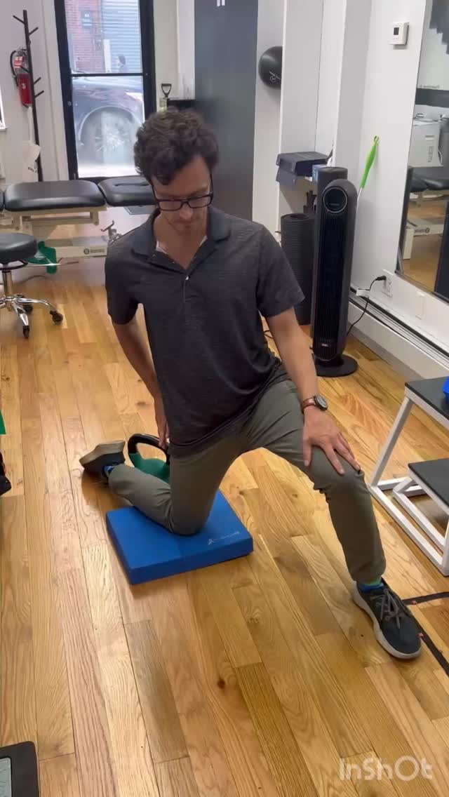 The first step to getting out of pain is a thorough assessment. We always start by using Mechanical Diagnosis and Therapy, also known as Mckenzie, to assess joints and classify your condition. After testing different movements and exercises we will have a better understanding of your individual symptoms and can better plan out a road map to recovery. Here are a few movements we might test in someone with hip pain
1. Hip extension in internal rotation - it looks a lot like a hip flexor stretch but adding some overpressure with your hand and keeping the hip rotated can be the missing piece to resolving your pain
2. Hip flexion - pulling the hip up into hip flexion may cause some pinching but pushing through can sometimes decrease that.
3. Loaded hip flexion - once you start making some progress adding a kettlebell or a resistance band can strengthen the hip.
Not all of these are going to be useful for everyone and part of the exam is figuring out what will work best for you. Everyone’s pain is individual and your treatment plan should be as well. Book an appointment to figure out what will work for you.
#hippainexercises #painrelief #chiro #mdt #williamsburgbrooklyn
Hip pain in Williamsburg, Brooklyn