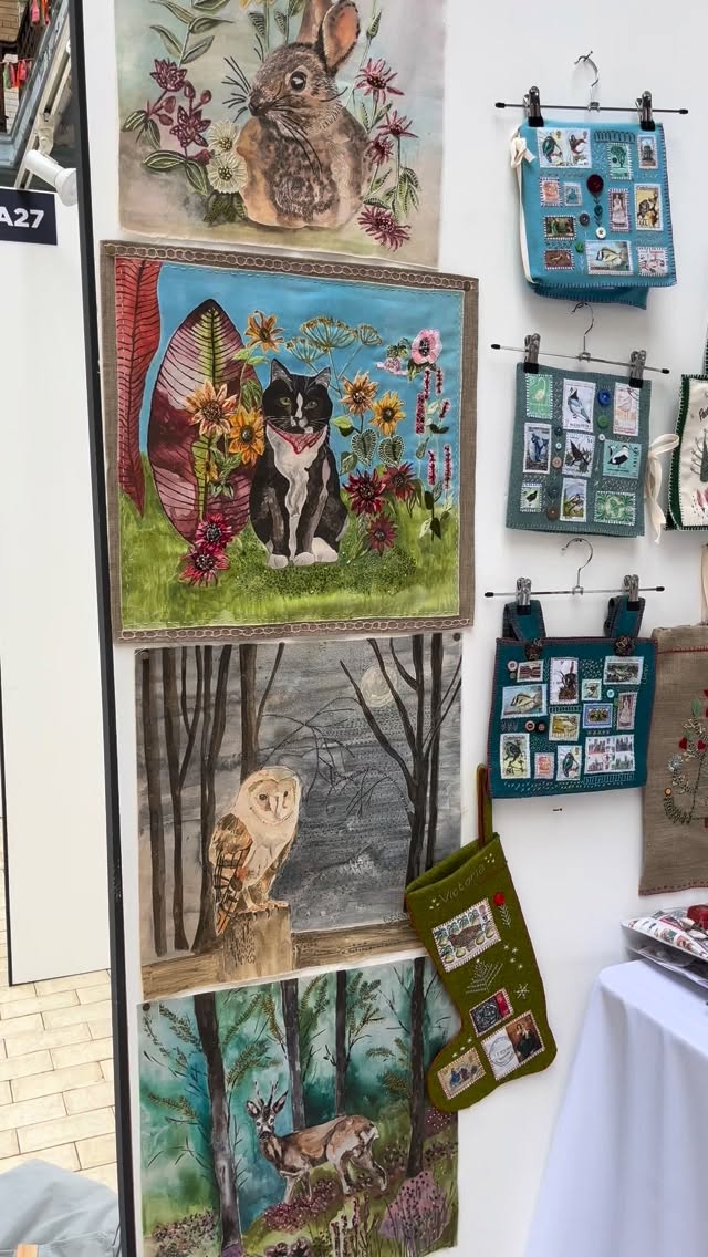 Sneak peek at day one of set up, it's fine tuning day tomorrow, and it's preview night!
Not everything fits on the stand, there are SO many more things to be added. For the first time ever there are lots of things embroidered by me, but I'm not sure how I'm going to part with them to be honest (that was a whole chapter in my MA thesis). Anyway, I'm hoping it will be therapeutic to let these things go out into the world 🥰
Great Northern Contemporary Craft Fair runs from tomorrow to Sunday, there are 200 amazing crafts people. It's at Victoria Baths on Hathersage Road.
#gnccfmcr25 #gnccf #victoriabathsmanchester #victoriabaths #littlehouseofvictoria