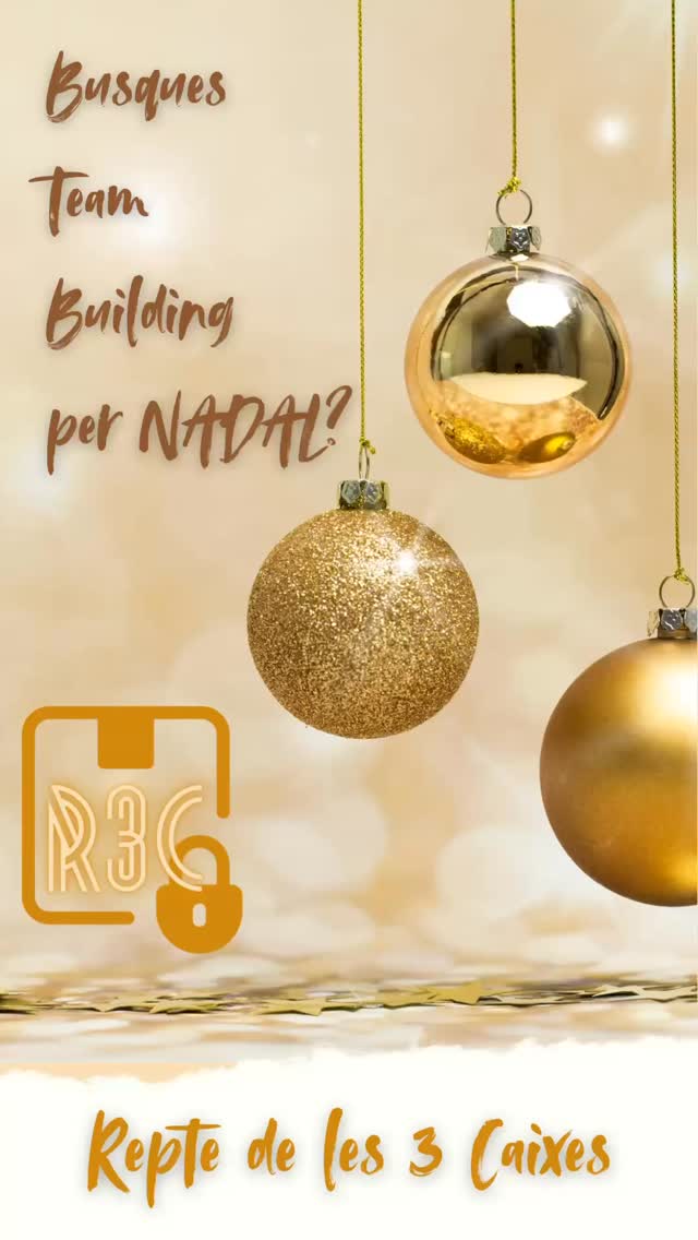 Aquest nadal si estàs buscant un team building per fer amb la teva empresa tenim l’R3C, pots jugar a lea nostres instal.lacions o allà on vulguis! En parlem? #teambuilding #escaperoomespaña #escaperoos #escaperoomfun #escaperoomgame #escapebarcelona #hallescape