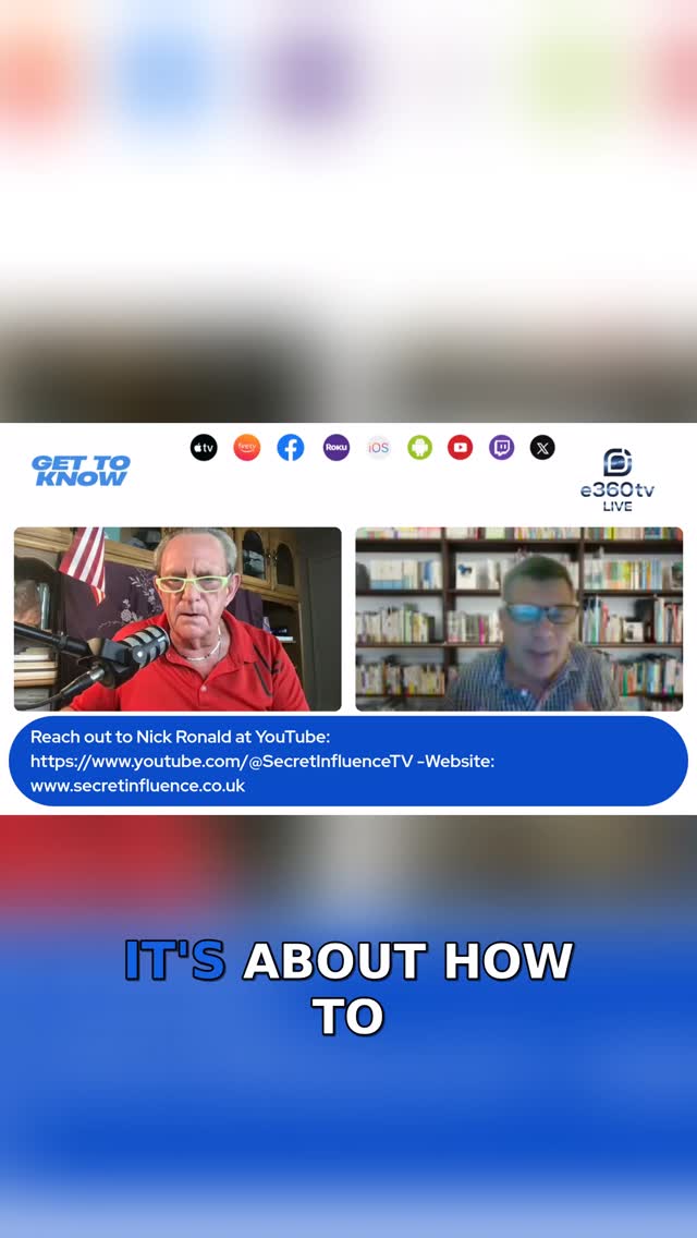 Techniques to Positively Influence Others
Nick Ronald is known as the Secret Influencer, because of his Secret Influence Copywriting and Content Marketing business. Nick believes in the importance of positive influencing skills, that are needed by everyone in life. As we all need to influence other people in our lives for success at job interviews, to get a promotion, or to get clients, customers and sales in a business. We should also be influencing other people in relationships when we create connections and establish rapport. Nick has helped hundreds of small businesses, especially coaches and consultants grow a unique brand using his techniques.
#gettoknow #leadership #stephenrsmith #thelwnfoundation #success #homeless #mentalthealth #cancer #vision #community #nonprofit #homelessness #support #transformation #successstories #communitysupport #volunteer #leadershipseries #leadership #gettoknowbroadcast #education #podcast #empowerment