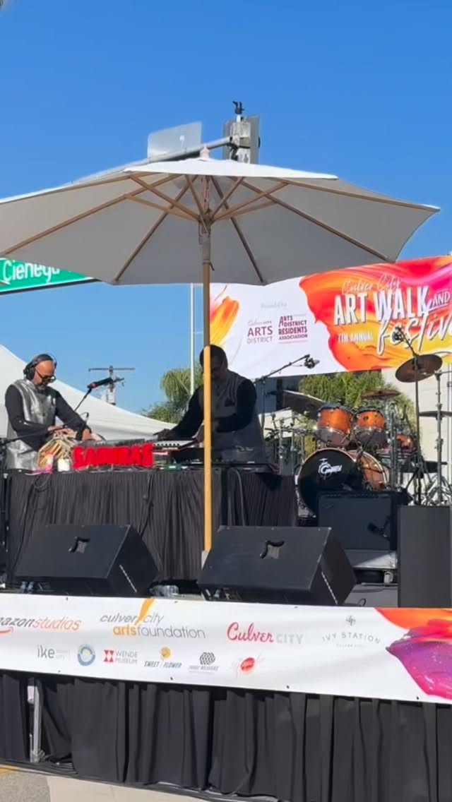 Thank you @culvercityartsdistrict for inviting us out to perform at this year’s Culver City Art Walk & Roll ❤️This was our 5th appearance in 7 years, and it’s always special for us to play for our community. Special thanks to Amani for capturing us on video! #culvercity #disco