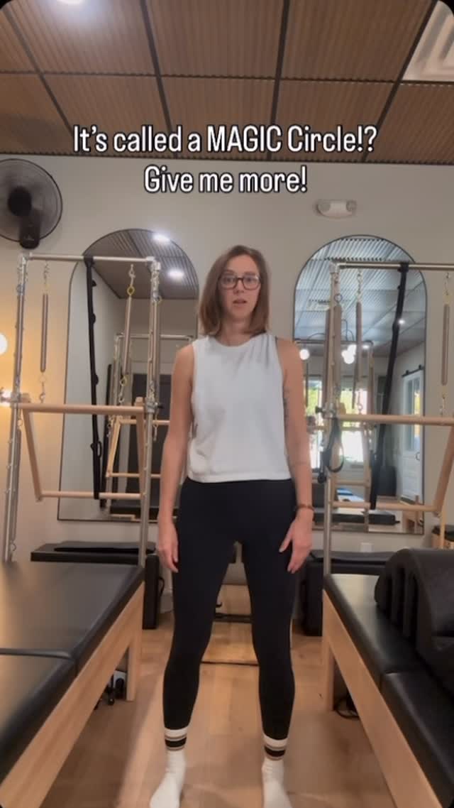 The Magic Circle: It might feel like magic, but for better results, remember: less is often more!
This tiny but mighty apparatus is an intelligent, effective tool. It provides immediate, focused feedback and resistance to help you activate deep, stabilizing muscles. Integrate it into your routine for an extra challenge, or use it solo for targeted, intense muscle work.
#classicalpilates #pilatesforallbodies #pillarpilates #magiccircle #rogersarkansas #covecollectivenwa #pilatesnwa #wellness