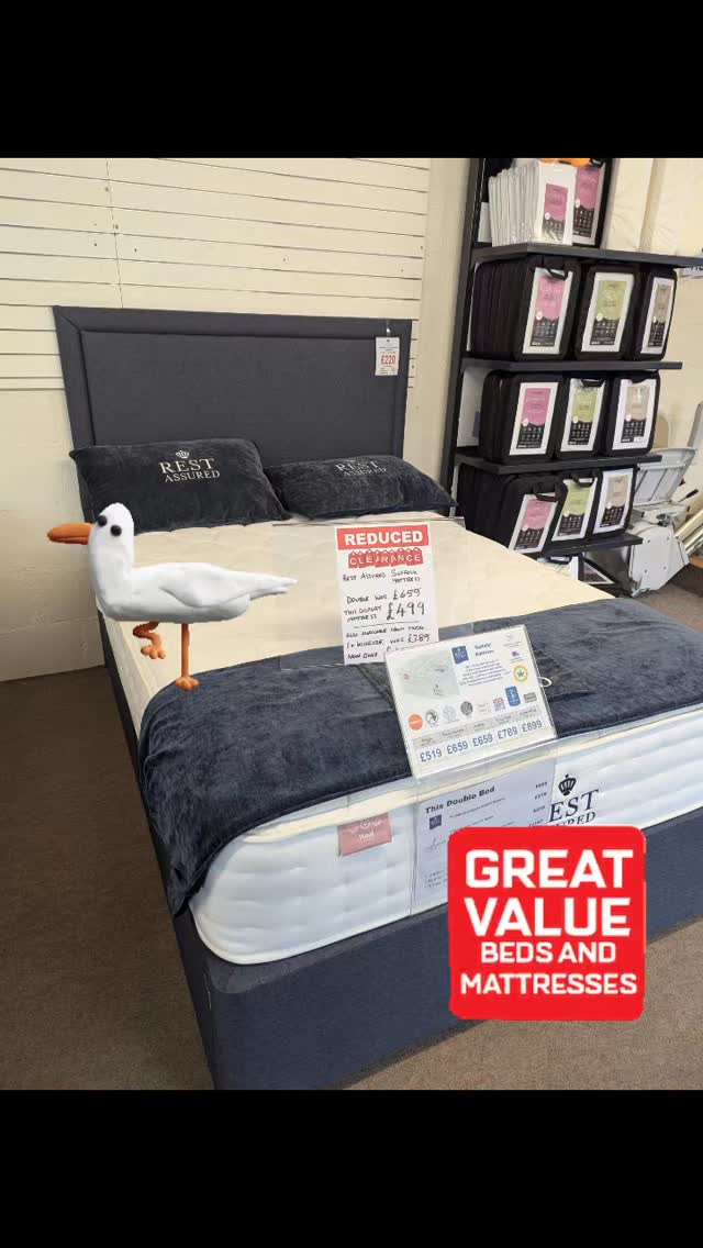 Visit your local bed store today for some display bargains. Don't miss out on these unbelievable value offers!#scarborough #mattress #scarboroughuk #scarboroughbedwarehouse #bed #shoplocal