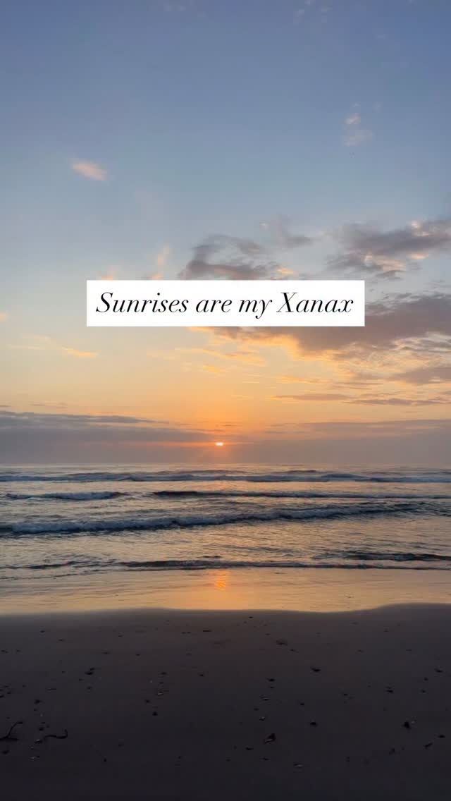 Sunrise is my Xanax.
Some mornings, I wake with a pulse in my belly,
that familiar hum that rises before my thoughts do.
It’s not fear, exactly.
It’s more like a restless current that starts low,
then climbs to my chest and sits there, thumping, reminding me I’m alive but not yet at ease.
There’s no reason for it.
No story I can point to.
Just my body whispering pay attention.
So I do what I know works.
I meet the day where it always meets me,
at the edge of the ocean.
The sand is still cool when I press my feet into it.
The air is sharp and salted.
And as the horizon blushes,
I can feel my breath drop lower,
my shoulders unclench.
The sound of the waves folds around me like an exhale.
This is my daily medicine.
The negative ions.
The light shifting from grey to gold.
The reminder that I don’t need to fix anything-
just attune.
Through tenderness.
Through awareness.
Through movement toward what soothes
instead of away from what stirs.
No force. No rush. Just choosing,
again and again - to meet myself gently.
What’s your version of this?
The place, the ritual,
the rhythm that brings you back into yourself?
THE PLACEE opens November 7th -
a space for attunement, awareness,
and remembering what you need.
Comment or DM 🏠 for the link.
#theplace #groupcoaching #together #share #connect #direct #needs #attune #align #clarity #communication #awareness #trust #truth