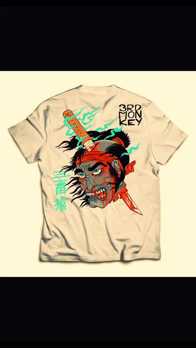 Decapitated samurai on a large back print.
Over sized T shirt!!
What else do you need?
#3rdmonkeyattitude #3mky #3rdmonkey #broken samurai