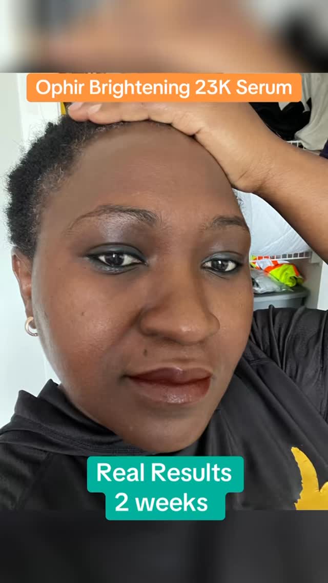 Check out these 2 week results ! Ophir Brightening 23K Serum.. Come check us out at New Horizon mall unit C35B #canadianproducts #Goldstein #lightening #hydrate #formulation #skincare