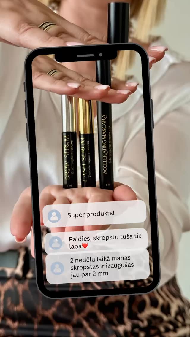 Mūsu super trio- skropstu augšanas serums, uzacu augšanas serums un ūdensnoturīgā skropstu tuša!