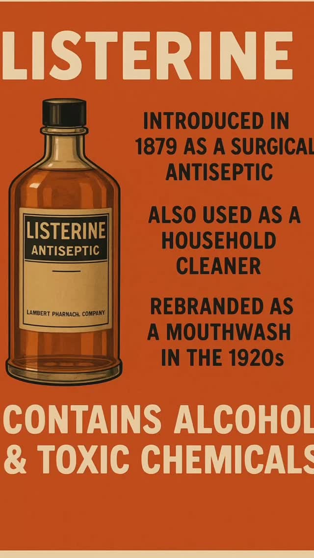 We’ve been told it’s safe, but the truth behind Listerine’s origins might make you rethink what’s sitting in your bathroom cabinet. 🧴
It’s time to question what we’ve been sold as “normal.”
What other everyday products do you think we’ve been misled about the most? 👇
#HealthAwakening #ToxinAwareness #RootCauseHealing #HolisticHealth #NaturalLiving #DetoxYourLife #ExecutiveFunctionalHealing #FunctionalMedicine #CleanLiving #HiddenTruths #ChemicalFree #WellnessJourney