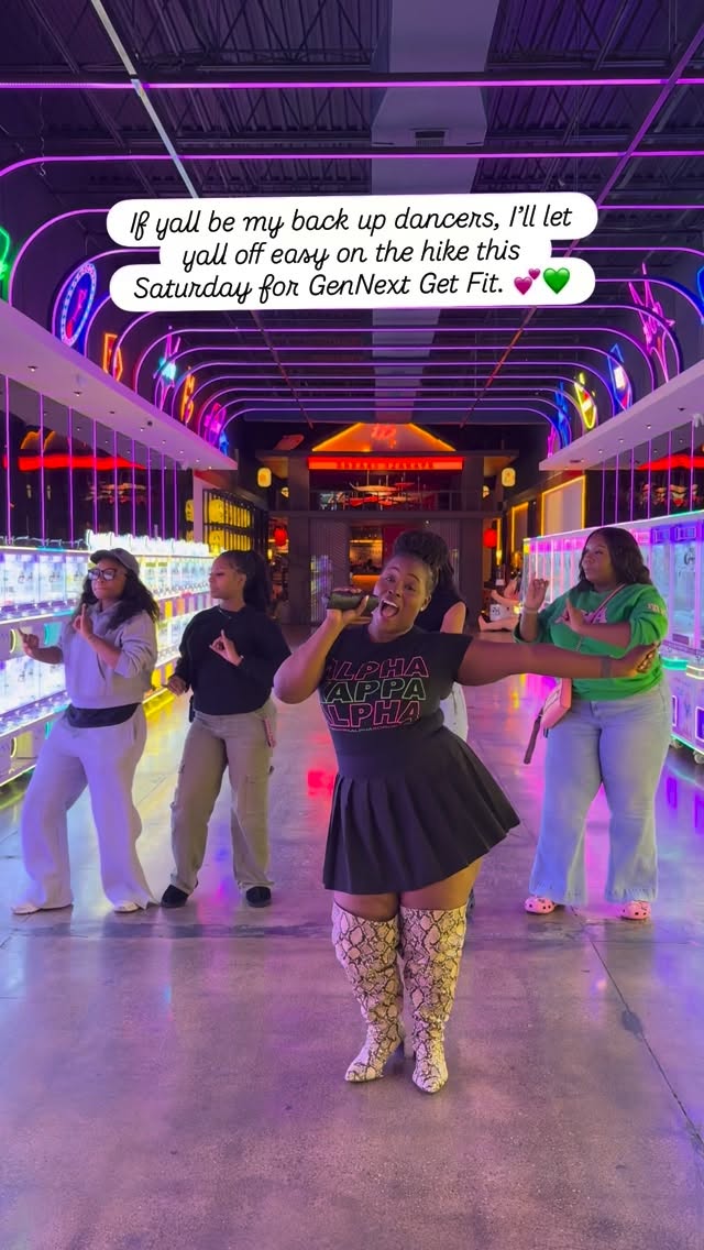 Rho Xi Omegaโs @generationnext1908 Weekend is officially in full swing! ๐๐ Last nightโs Soror outing at The Hub Karaoke Bar was one for the books โ from Hamilton to Dreamgirls, Whitney Houston to Jamie Foxx, we sang our hearts out and had a blast. We work hard and play even harder! Canโt wait to see everyone Saturday for our fitness hike and Sunday for our #AKAGenNext service activity! ๐คโจ #AKA1908 #RXO1988 #GenNext