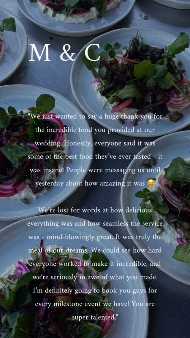 Thought we’d highlight some of our fave previous weddings along with the glowing reviews from the clients! M & C’s celebration back in last September at @curated_canvas_weddings was a hell of a day, with sadly unpictured Shit Crisp Cones (fave canapé ever, bring out the space invaders) drag king galore and vibes for days. If you want more proof we’re fantastic, have a lil looksie in our highlights x
#somersetfood #bristolfood #bristolwedding #somersetwedding #dorsetwedding #dorsetfood #wiltshirewedding #devonwedding #somersetcatering #sharingfood