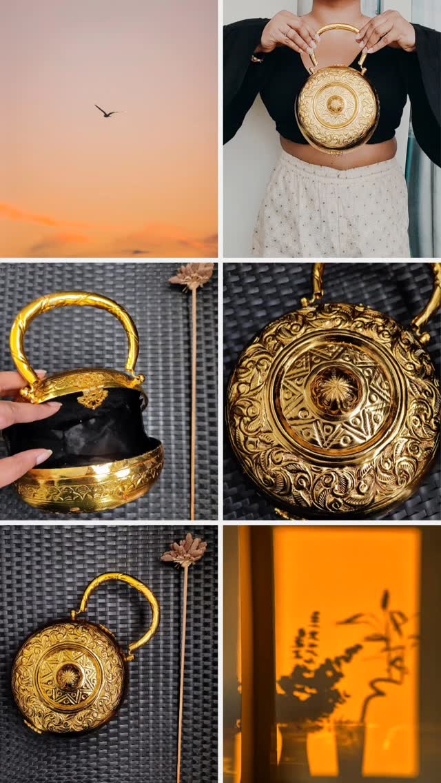 Hold your sparkle close. ✨
.
.
Hello Gorgeous! Clutch onto the GOLDEN HOUR - PANACHE Collection with @theloomstudio ❤❤
Just dropped in.
Shop www.theloomstudiolifestyle.com
WhatsApp +919353585386
#clutch #clutches #antiquegold #aesthetic #golden #festivevibes #weddingseason #explore #bridal #fyp #reelsvideo #trendingnow