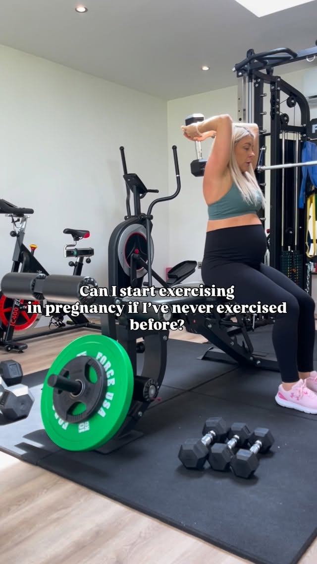 It used to be advised not to start anything new in pregnancy, however the guidance has changed and this isn’t entirely true now.
If you were training before pregnancy, you can absolutely carry on (whilst listening to your body), but even if you haven’t exercised pre pregnancy, you can start when pregnant, as long as you have been cleared for exercise from either your GP, midwife or health care professionals.
Its just important to remember that if you haven’t exercised before, you will want to aim to work at a low-moderate intensity throughout pregnancy, compared to someone who may have exercised at high intensity before pregnancy, they will be working at a higher intensity when pregnant.
Steady state, low to moderate intensity cardio is safe throughout pregnancy regardless of your training experience - just make sure you work at an intensity that is appropriate for you.
Pregnant women who have regularly exercised at high intensity in the past, can perform high intensity exercise, whilst considering that it will look different in pregnancy than before or after pregnancy, especially as the body changes throughout pregnancy.
Hope this is helpful ✨
#pregnancy #pregnancyfitness #prenatal #prenatalexercise