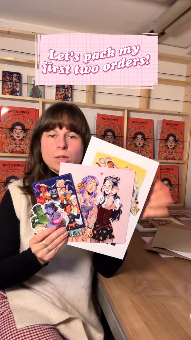 So excited for these first orders! 🥰 thank you guys so much! Hope you love everything!
#criticalroleprints #criticalrolestickers #artshop #shopify #artistlife #orderpacking