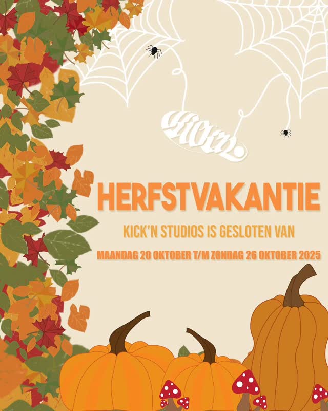 Herfstvakantie 🍂🍁
.
Kick'n is gesloten van maandag 20 oktober tot en met zondag 26 oktober. We zien jullie weer op maandag 27 oktober.
.
Geniet van je vakantie!!
.
#vakantie #herst #pauze #bijkomen #opladen #genieten #danschool #family #kickfamily #zoetermeer