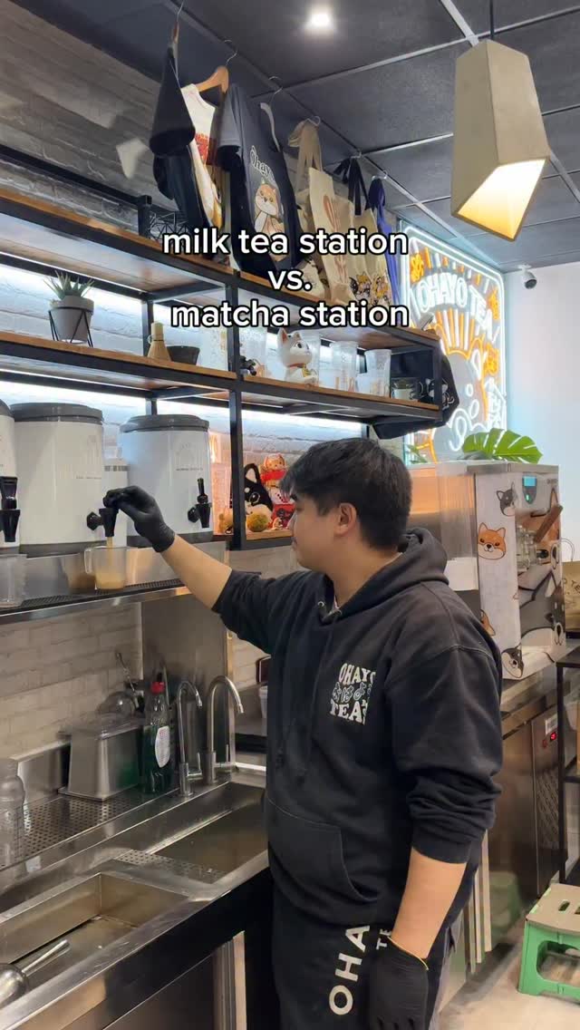 the matcha craze got us building forearm muscles