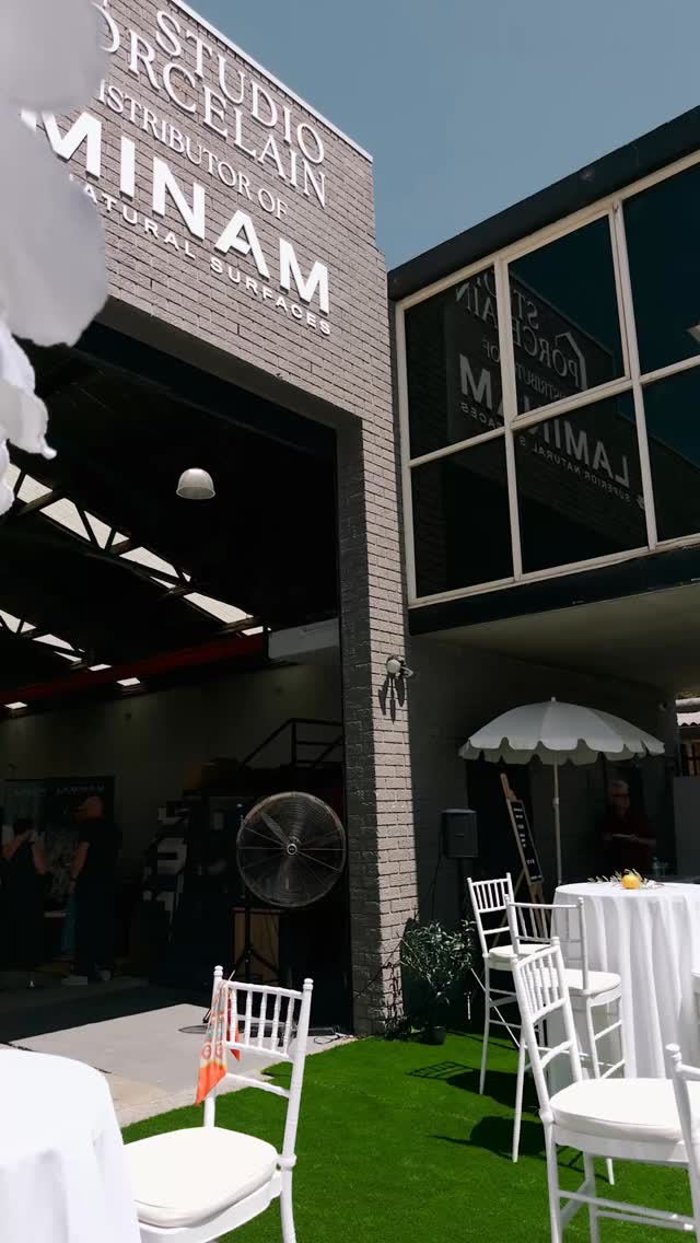 Such a lovely afternoon for the opening of @studio.porcelain showroom and launch of @laminam_au new range of colours. Excited to specify these products for upcoming projects. 💛