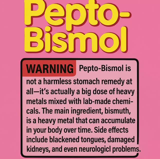 Most people have no idea that Pepto-Bismol isn’t as harmless as it looks.
Its main ingredient, bismuth, is a heavy metal that can actually build up in your body over time — leading to blackened tongues, kidney stress, and even neurological symptoms.
💭 Have you ever taken Pepto and felt worse later on?
Or noticed that your “quick fixes” stop working over time?
Drop your experience below — this is exactly what we need to start talking about. 👇
True healing starts when we stop chasing pink relief and start addressing the real cause of gut discomfort.
#ExecutiveFunctionalHealing #RootCauseHealing #GutHealthAwareness #ToxinEducation #HolisticHealth #HeavyMetalToxicity #NaturalHealing #DigestiveHealth #ExecutiveHealingCircle #HealWithJustin #FunctionalMedicine #GutDetox #TruthOverTrends #HolisticWellness #ExecutiveFunctionalHealingLLC