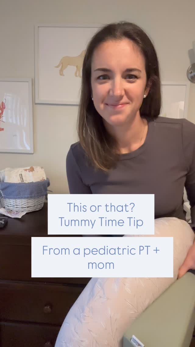 ✨ Tummy Time Tip 👇🏼
Wondering why your baby struggles to lift their head on the Boppy? 🤔
A tummy time wedge provides a more stable surface, helping your little one build strength and endurance as they progress from tummy time on your chest → to an incline → to a flat surface. 👶🏻 💕
If you would like a recommendation for a wedge or surface you can use at home, send me a DM for tips!
👋🏼 Hi, I’m Meridith — mom, pediatric PT, and owner of Tiny Strides. I help little ones across Greater Cleveland take tiny strides toward big milestones through play-based therapy. My mission is to help babies move confidently while giving parents the tools to support growth at home. 🫶🏼 Specialties: torticollis, head shape correction, gross motor delays. 💙
#TummyTimeTips #InfantDevelopment #PediatricPT #clevelandmoms #pediatricphysicaltherapy #grossmotordevelopment #grossmotorskills #torticollis #tinystrides #tinystrides #babybegincertified