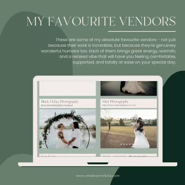 Are you still ticking off those final wedding plans? If you’re looking for amazing vendors who are not only talented but genuinely lovely to work with, I’ve got you covered. Head to my website to check out some of my favourites!
@focusfirststudios @hawthornecreativemedia @blackochrephotography @mintphotography @larafurstphotography @mapleandochrephotography @seanreefmanphotography @taylajaynephotography @amyperren.photography @caitlinwilderphotography @happyhoundspetservices_ @djaaronmaybus @bloomsbybridie @sandstonepointweddings @praisemountainfarm @reddoorstudios43
