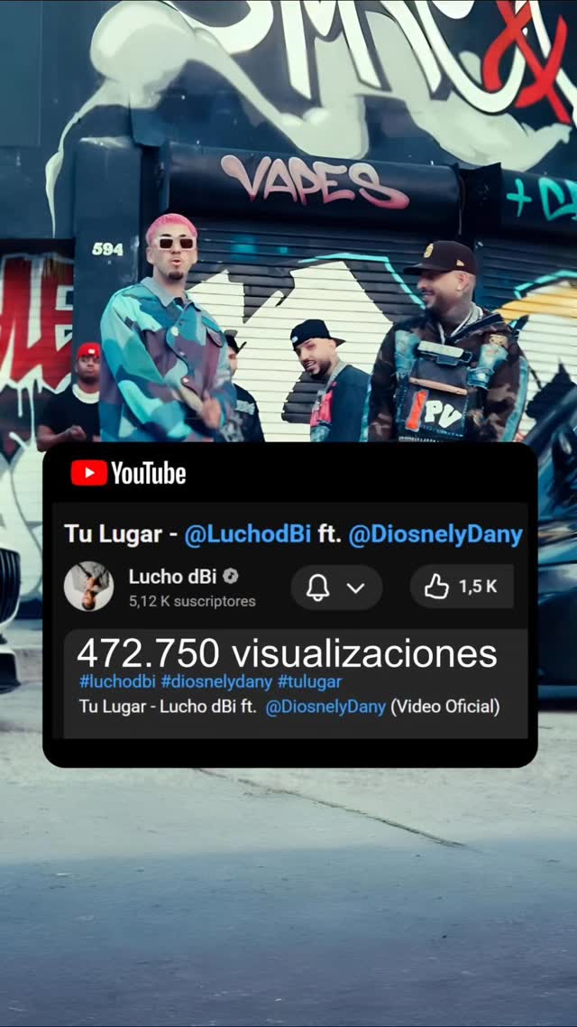 🔥 ¡400 MIL VECES GRACIAS! 🔥
Ustedes lo hicieron posible 🙌💥
#TuLugar sigue rompiendo y cada play cuenta y nos inspira a seguir con nuevos proyectos.
#400MilViews #HighMusicInc #MusicaUrbana