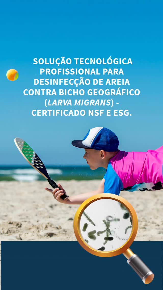 🔬 O FIM DEFINITIVO PARA QUADRAS E PARQUINHOS LIVRES DO BICHO GEOGRÁFICO! 🦠
Seu Quadra, Parquimho ou Escola está realmente seguro?
O risco de contaminação por Bicho Geográfico (Larva Migrans) na areia de parquinhos e quadras de Beach Tennis é o principal pesadelo das áreas de lazer, colocando crianças e atletas em risco de saúde e a administração em risco legal.
Atenção: Soluções paliativas, como apenas rastelar a areia, NÃO eliminam vermes, fungos e bactérias escondidos. Você precisa de desinfecção tecnológica.
✨ APRESENTAMOS OXY SANEANTE: A SOLUÇÃO TECNOLÓGICA DA OXHYDRO!
Somos especialistas em Saneamento e desenvolvemos a única solução que trata e desinfeta profundamente a areia sem agredir o meio ambiente. Nossa tecnologia de oxigênio ativo ataca o problema na raiz:
✅ FIM AO BICHO GEOGRÁFICO: Elimina o Ancylostoma braziliense e outros patógenos que se proliferam na areia.
✅ SEGURANÇA MÁXIMA: Garante um ambiente livre de vermes, fungos e bactérias.
✅ CONFORMIDADE E CREDIBILIDADE: Solução com Certificação NSF e alinhada aos princípios ESG da sua gestão.
✅ VISUAL DE PROTEÇÃO: Seu local de lazer sinalizado como DESINFECTADO COM OXY SANEANTE.
Chega de arriscar a saúde dos seus moradores e alunos!
Garanta a excelência e a segurança das suas áreas de lazer. Fale com um especialista OxHydro e agende uma demonstração gratuita!
👉 CLIQUE NO LINK DA BIO e solicite uma proposta.
📞 (16) 3237-9095 | 📧 contato@oxhydro.com.br
.
.
.
.
.
#OxySaneante #OxHydro #BichoGeográfico
#BeachTennis #ParquinhoInfantil #Síndicos #Condomínios #Escolas #HigieneProfissional #DesinfecçãoDeAreia #ESG #TecnologiaDeLimpeza