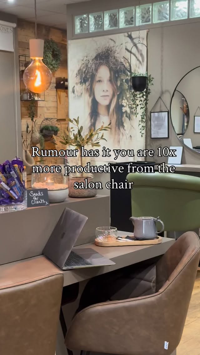 And why wouldn’t you be when Stones has …
Free WiFi
A working station with charging point
Free snacks
Unlimited beverages
A hot water bottle if you want to get extra cosy
#hairsalon #wfh #workfromhome #workfromthesalon .#cosyvibes #cosy #snackjar #coffelover #relax #candles