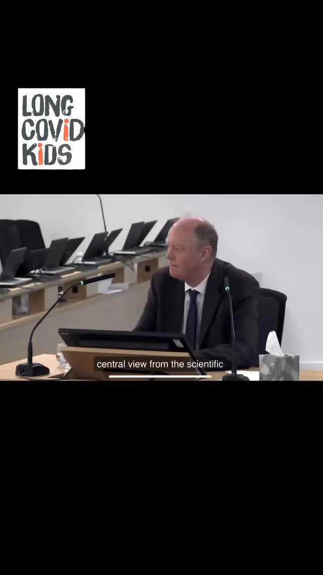 Prof. Sir Chris Whitty - Chief Medical Officer for England.
Sarah Hannett KC- still to this day there has been no public statement or public health messaging about Paediatric Long Covid.
Covid Inquiry - Module 8 - Children and Young People
Find out more about the Covid Inquiry and how LCK are involved via our website.
https://www.longcovidkids.org/uk-covid-inquiry
#longcovidkids #longcovid #longcovidawareness #charity #charitywork #mecfs #longcovidrecovery #covidinquiry #longcovidsymptoms #children #health #education #school #cleanair #ventilation