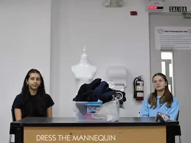 Wrapping up the Meet the Sec series: Eva and Vik, DSGs of External Affairs & Admins, take on Dress the Mannequin! chaos, couture, and questionable choices included 🪩