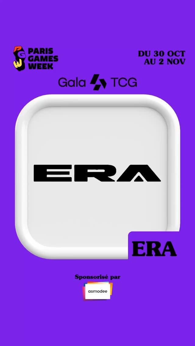 @era.tcg sera parmi nous au Gala TCG 2025 lors de la @parisgamesweek !
Plongez dans l’univers d’ERA, un jeu de cartes à collectionner innovant sur le thème du football, où les légendes s’affrontent dans des duels épiques. Créé par des passionnés, ERA vous propose une expérience unique mêlant stratégie et passion du ballon rond.
Rendez-vous sur leur stand du 30 octobre au 2 novembre, Paris Expo Porte de Versailles.
🎟 Billetterie en ligne sur www.parisgamesweek.com
#GalaTCG #PGW #EraTCG #PokemonTCG #TCGCollectors