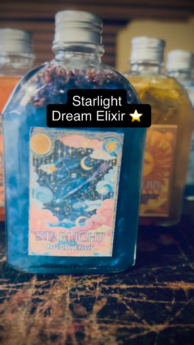 ✨ Starlight Dream Elixir ✨
A serene fusion of lavender and chamomile, with sparkling lavender buds and amethyst chips to quiet the mind and invite gentle, restorative dreams. 🌙💜
💫 How to use:
• Add a few drops to your pillow or bedsheets before sleep
• Dress a candle for rest, divination, or dream magic
• Place a small dish by your bedside to fill your space with calm energy
🌌 Dream Ritual:
Light a white or purple candle and add three drops of the elixir beside your bed. Close your eyes and whisper,
“I rest beneath the stars tonight,
My dreams are clear, my heart is light.”
Drift into sleep and let your dreams reveal what the moon wishes you to know. 💭✨
STAY TUNED FOR THE LAUNCH
#starlightdreamelixir #moonmagic #sleepwitch #lavenderdreams #amethystenergy #phoenixcandlecompany